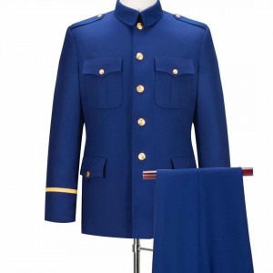 男女蓝色保安迎宾制服